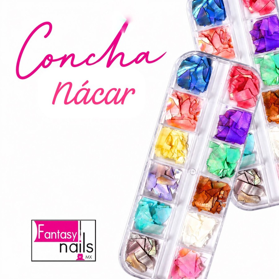 Concha Nacar Fantasy Nails